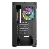 OCYPUS GAMMA C52 BK ARGB Mini-Tower PC Case with Tempered Glass Side Panel and ARGB Fans - GAMMA-C52-BKD300XX-GL