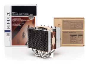 NOCTUA NH-D12L 145mm Low-Profile CPU Cooler with NF-A12x25r PWM Fan - NH-D12L