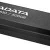 ADATA SC610 500GB External SSD USB 3.2 Gen2 550MB/s Read 500MB/s Write - AD-SC610-500G-CBK/RD