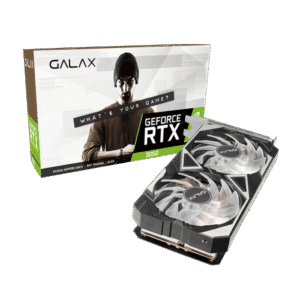 GALAX GeForce RTX 3050 EX 8GB GDDR6 128-bit 1-Click OC Graphics Card with 2560 CUDA Cores - 35NSL8MD6YEX