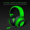 4 Razer Kraken 2019 Green Gaming Headset 7.1 Surround Sound 50 mm Drivers - RZ04-02830200-R3M1