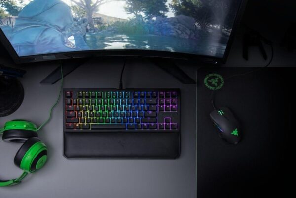 Razer BlackWidow Tournament Edition Chroma V2 Mechanical Gaming Keyboard Orange Switches TKL - RZ03-02190700-R3M1
