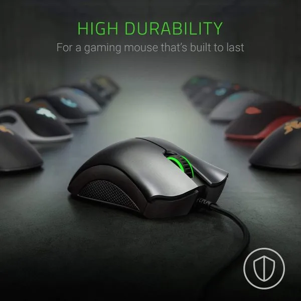 4 Razer DeathAdder Essential Gaming Mouse 6400 DPI Optical Sensor 5 Programmable Buttons - RZ01-02540100-R3M1