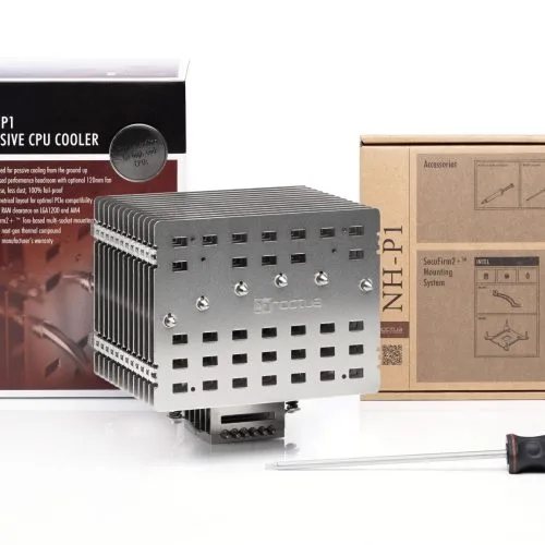 Noctua NH-P1 Passive CPU Cooler for Intel LGA1851 LGA1700 LGA1200 LGA115x AMD AM5 AM4 - NH-P1