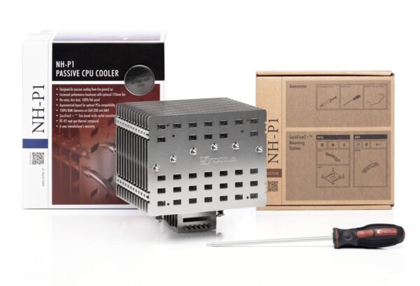 Noctua NH-P1 Passive CPU Cooler for Intel LGA1851 LGA1700 LGA1200 LGA115x AMD AM5 AM4 - NH-P1
