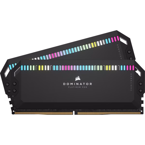 CORSAIR Dominator Platinum RGB 32GB (2x16GB) DDR5 6200MHz C36 Desktop Memory Black - CS-CMT32GX5M2X6200C36