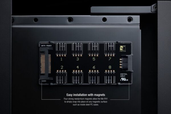 NOCTUA NA-FH1 8-Channel PWM Fan Hub for 12V and 5V Fans - NA-FH1