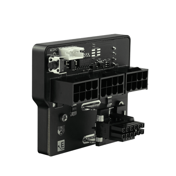 4 Thermal Grizzly WireView GPU Adapter Power Monitor 1x12VHPWR to 3x8Pin PCIe Reversed Aluminum Black OLED - TG-WV-P38H1R