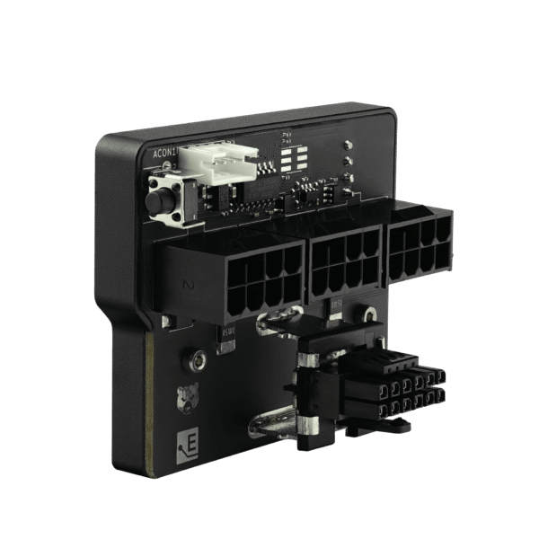 4 Thermal Grizzly WireView GPU Adapter Power Monitor 1x12VHPWR to 3x8Pin PCIe Normal Aluminum Black OLED - TG-WV-P38H1N