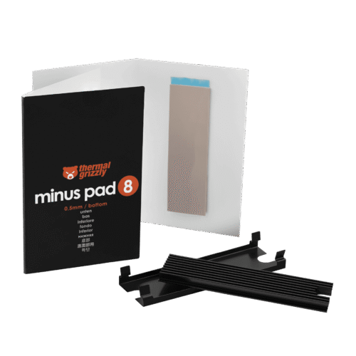 Thermal Grizzly M.2 SSD Cooler Passive for 2280 NVMe Black - TG-M2SSD-ABR