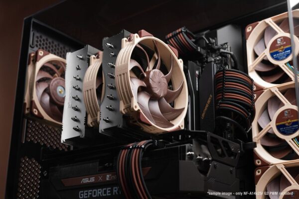 NOCTUA NF-A14x25r G2 PWM SX2-PP 140mm Dual Fan Set with Progressive-Bend Impeller and etaPERF Motor - NF-A14X25r G2 PWM SX2-PP