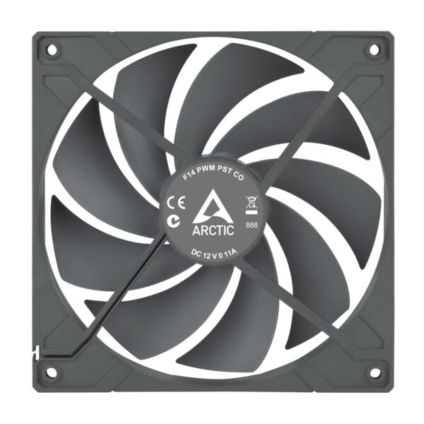 Arctic F12 PWM PST CO 120 mm Case Fan Dual Ball Bearing Black Single Fan - ACFAN00210A