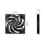 4 ARCTIC P12 Slim PWM PST 120 mm Low-Profile Case Fan Sleeve Bearing Black Single Fan or 3 Pack - ACFAN00187A