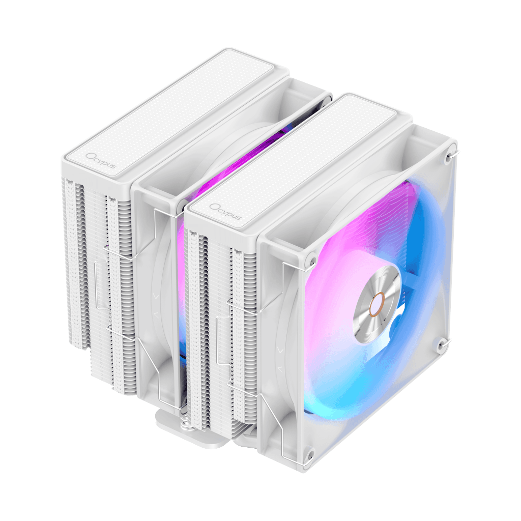 Cpu Dual Fan OCYPUS DELTA A62 WH ARGB CPU Cooler Dual 120mm Fans 260W TDP - DELTA ...