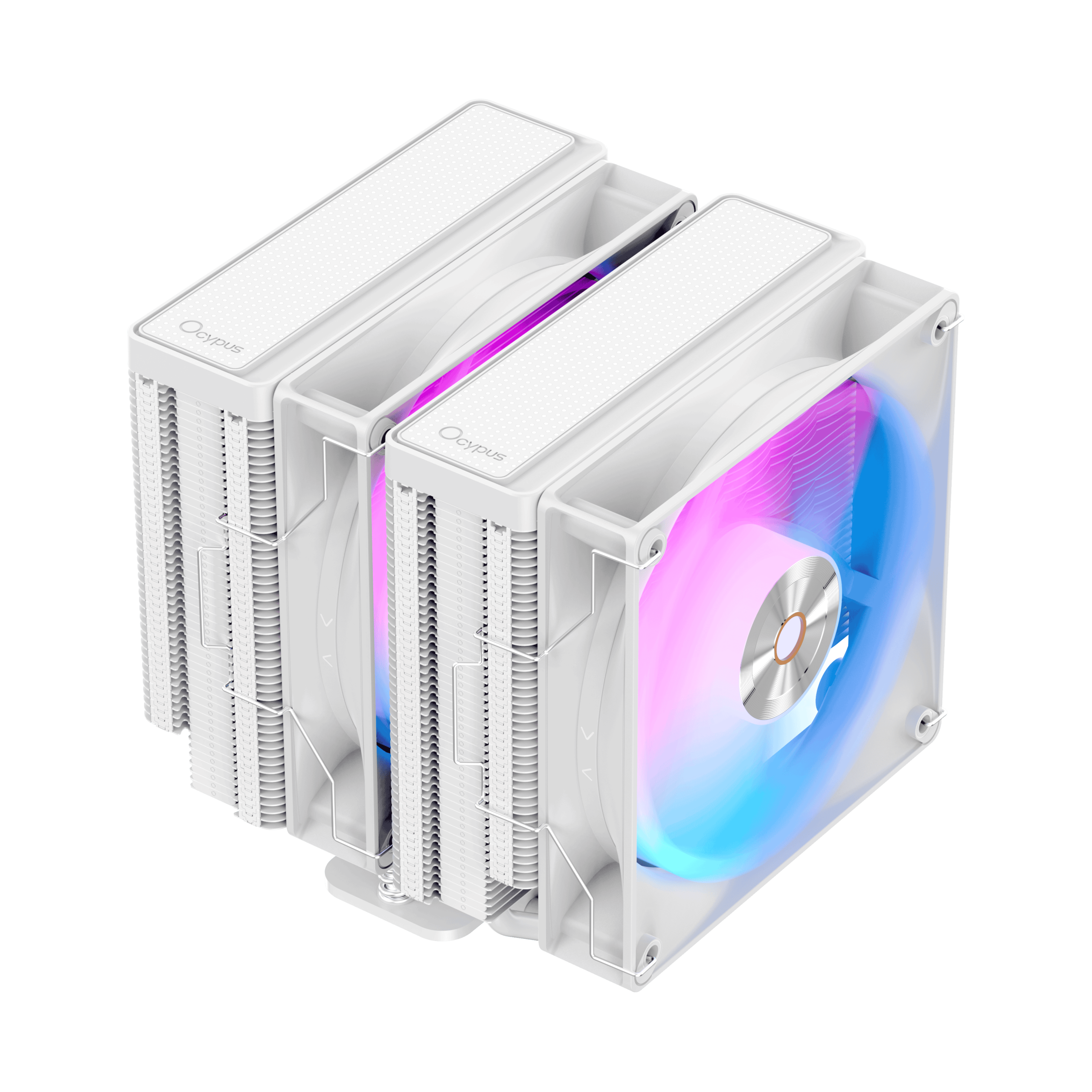 OCYPUS DELTA A62 WH ARGB CPU Cooler Dual 120mm Fans 260W TDP – DELTA-A62-WH2NAWN00X-GL...