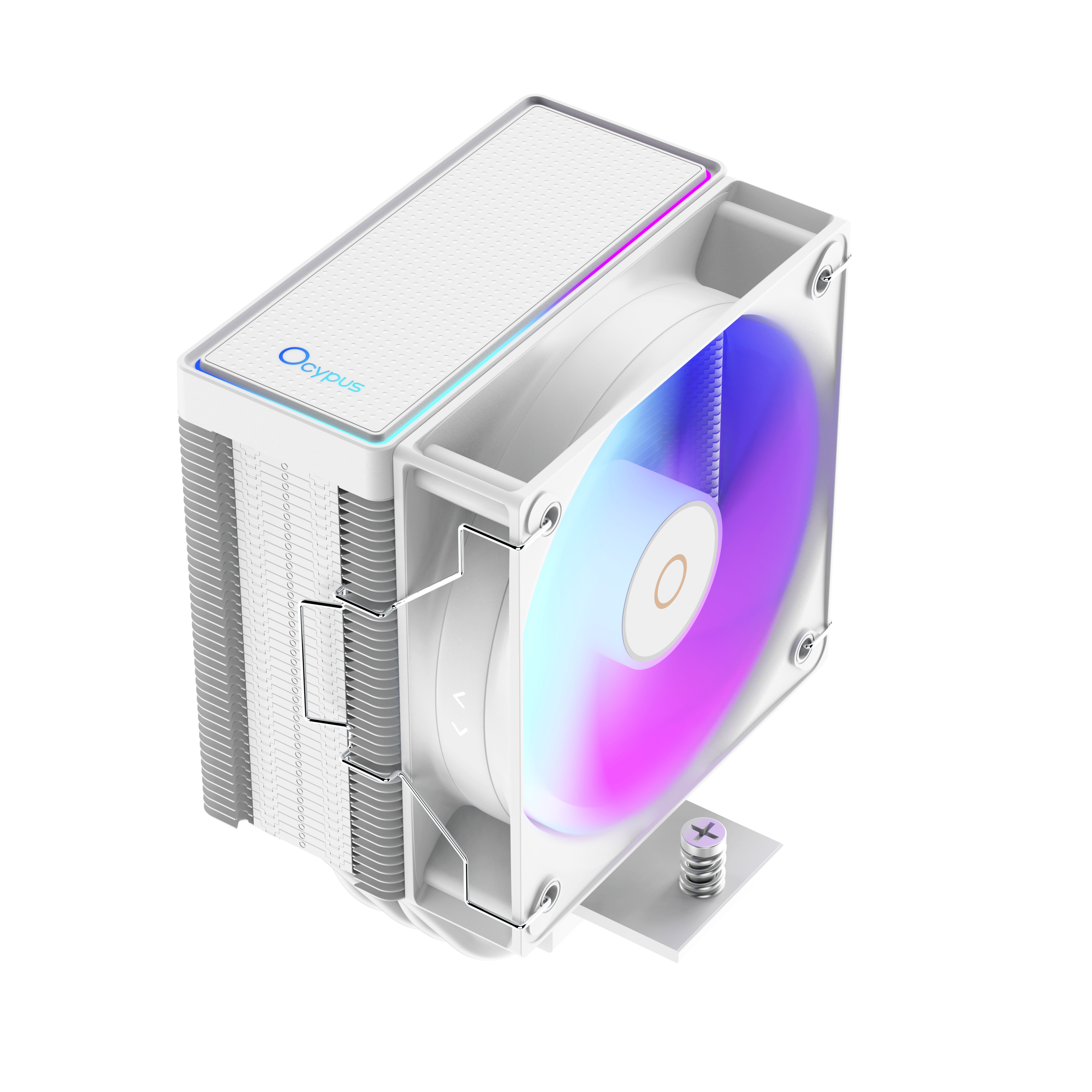 Ocypus GAMMA A40 WH ARGB Digital CPU Cooler 200W TDP 4 Heat Pipes – Gamma-A40-WH1AAWN00X-GL...