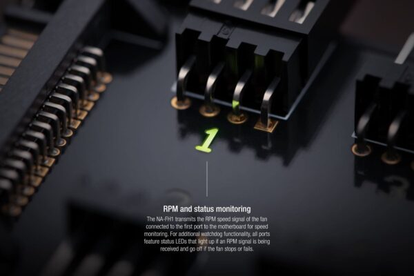 NOCTUA NA-FH1 8-Channel PWM Fan Hub for 12V and 5V Fans - NA-FH1