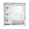 Ocypus GAMMA C72 WH ARGB Panoramic Mid-Tower Case 4x120mm ARGB Fans 360mm Radiator Support -  GAMMA-C72-WHD400XX-GL