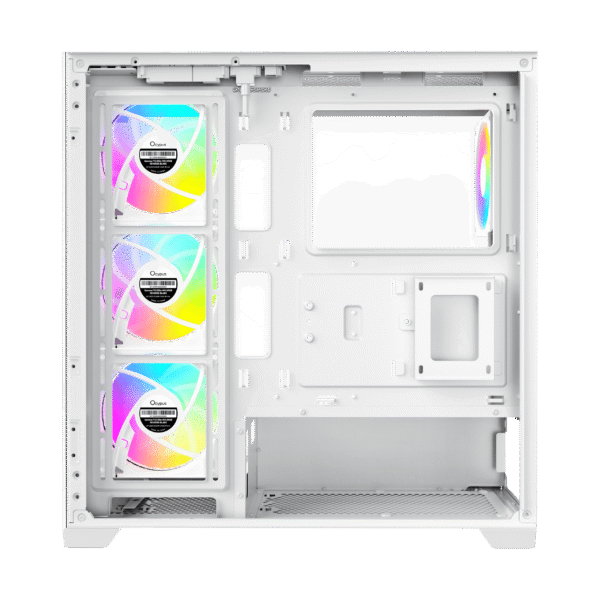 Ocypus GAMMA C72 WH ARGB Panoramic Mid-Tower Case 4x120mm ARGB Fans 360mm Radiator Support -  GAMMA-C72-WHD400XX-GL