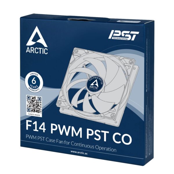 Arctic F12 PWM PST CO 120 mm Case Fan Dual Ball Bearing Black Single Fan - ACFAN00210A