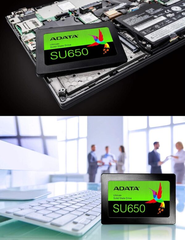 Adata SU650 480GB 3D NAND 2.5 Inch SATA III SSD - AD-ASU650SS-480GT-R