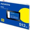 Adata SU800 512GB 3D TLC 2.5 Inch SATA III SSD - AD-ASU800SS-512GT-C