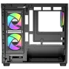 OCYPUS GAMMA C52 BK ARGB Mini-Tower PC Case with Tempered Glass Side Panel and ARGB Fans - GAMMA-C52-BKD300XX-GL