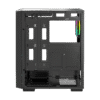 Ocypus GAMMA-C60-BKG400XX-GL Mid-Tower PC Case with Tempered Glass Side Panel and ARGB Fans - GAMMA-C60-BKG400XX-GL