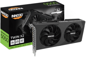 INNO3D GeForce RTX 5050 TWIN X2 8GB GDDR6 Graphics Card Blackwell Architecture - N50502-08D6-174071N