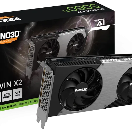 INNO3D GeForce RTX 5060 Ti TWIN X2 8GB GDDR7 128-bit Graphics Card - N506T2-08D7-193075N