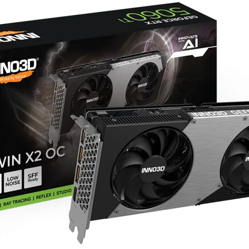INNO3D GeForce RTX 5060 Ti TWIN X2 OC 8GB GDDR7 128-bit Graphics Card - N506T2-08D7X-193075N