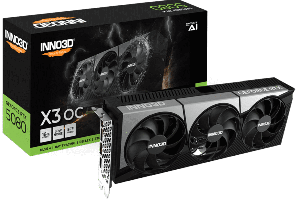 INNO3D GeForce RTX 5080 X3 OC 16GB GDDR7 Graphics Card Blackwell Architecture - N50803-16D7X-17603930