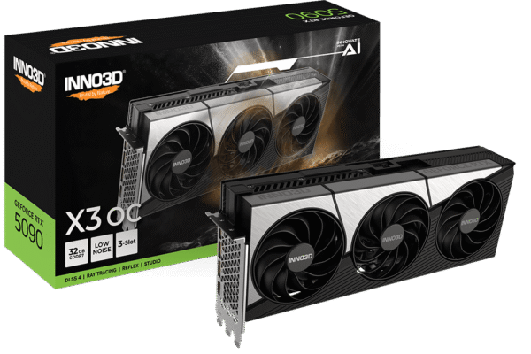 INNO3D GeForce RTX 5090 X3 OC 32GB GDDR7 Graphics Card Blackwell Architecture - N50903-32D7X-17593928