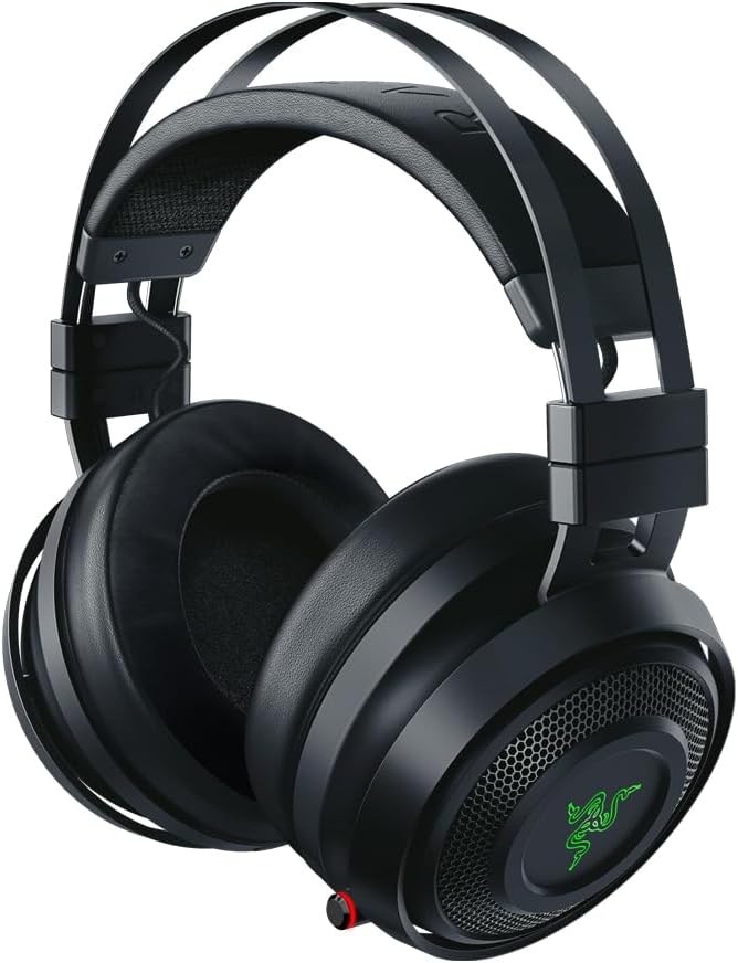 Razer Nari Wireless Over-Ear Gaming Headset with THX Spatial Audio and Active Noise Cancellation ...