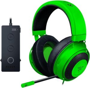 KRAKEN T. ED. Razer Kraken Tournament Edition Green Wired Gaming Headset 50mm Drivers THX Spatial Audio Cooling Gel Cushions - RZ04-02051100-R3M1