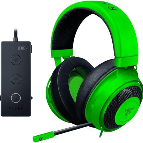 KRAKEN T. ED. Razer Kraken Tournament Edition Green Wired Gaming Headset 50mm Drivers THX Spatial Audio Cooling Gel Cushions - RZ04-02051100-R3M1