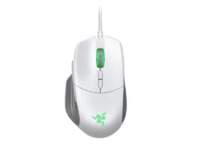 Razer Basilisk Mercury White Gaming Mouse 16000 DPI 5G Optical Sensor 8 Programmable Buttons - RZ01-02330300-R3M1