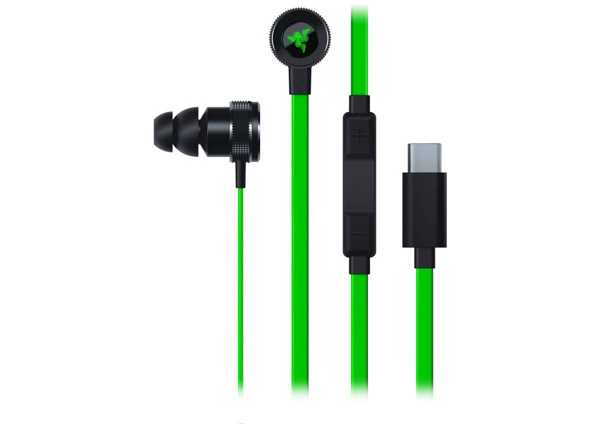 Razer Hammerhead USB-C Wired In-Ear Headphones with 10mm Drivers and Custom DAC – RZ04-0242010...