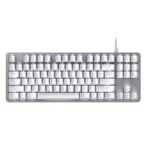Razer BlackWidow Lite Silent Mechanical Gaming Keyboard Orange Switches Tenkeyless Mercury White - RZ03-02640700-R3M1
