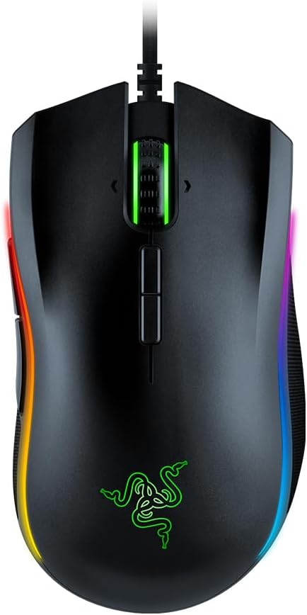 Razer Mamba Elite Ergonomic Gaming Mouse 16000 DPI 5G Optical Sensor 9 Programmable Buttons – ...