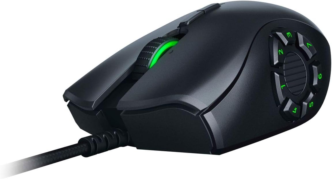 Razer Naga Trinity Modular MMO Gaming Mouse 16000 DPI 5G Optical Sensor Up to 19 Programmable Button...