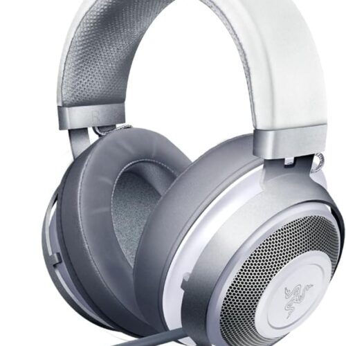 Razer Kraken 2019 Mercury Wired Gaming Headset 50mm Drivers 7.1 Surround Sound Cooling Gel Cushions - RZ04-02830400-R3M1