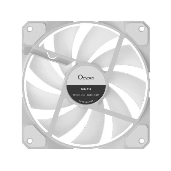 OCYPUS BETA F12 WH ARGB Reverse Blade 120mm Fan 56.5 CFM - BETA-F12-WH1AM01X-GL