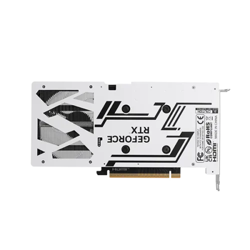 GALAX GeForce RTX 5050 8GB GDDR6 128-bit 1-Click OC White Graphics Card with 2560 CUDA Cores and DLSS 4 - 55NSL8MHCZBS