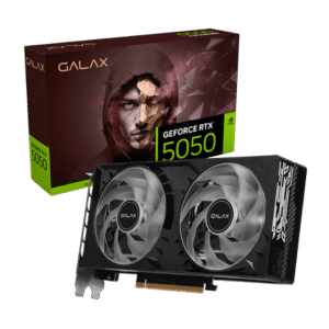 GALAX GeForce RTX 5050 8GB GDDR6 128-bit 1-Click OC Graphics Card with 2560 CUDA Cores and DLSS 4 - 55NSL8MHDCHD