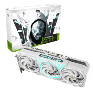 GALAX GeForce RTX 5070 Ti HOF Gaming White Edition 16GB GDDR7 256-bit Graphics Card with 8960 CUDA Cores and DLSS 4 - 57IZN6MDDPWT