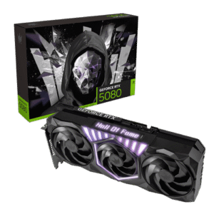 GALAX GeForce RTX 5080 HOF Gaming Black Edition 16GB GDDR7 256-bit Graphics Card with 10752 CUDA Cores and DLSS 4 - 58NZN6MDCXHO