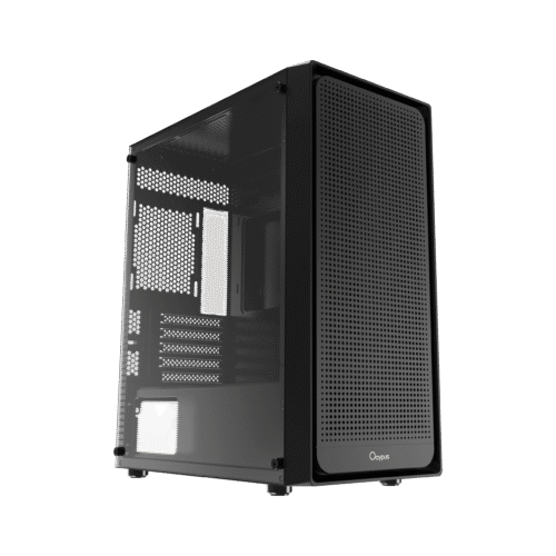 OCYPUS GAMMA C50 Mini-Tower Case High Airflow Black - GAMMA-C50-BKG000XX-GL
