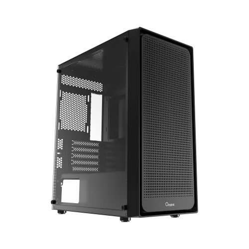 OCYPUS GAMMA C50 Mini-Tower Case High Airflow Black - GAMMA-C50-BKG000XX-GL