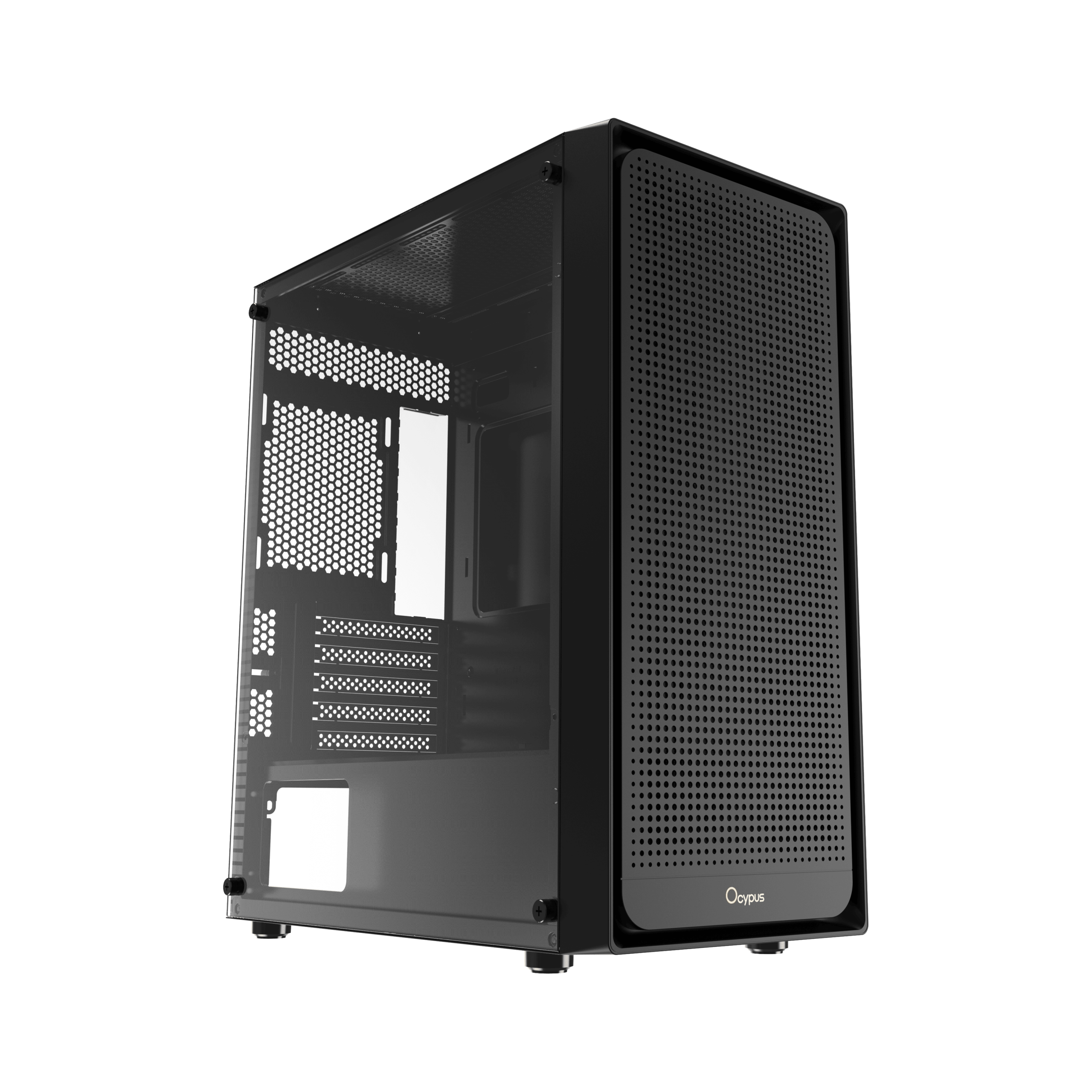 OCYPUS GAMMA C50 Mini-Tower Case High Airflow Black [PROMO: Free 3 pcs Gamma F12 Elite Fans while su...